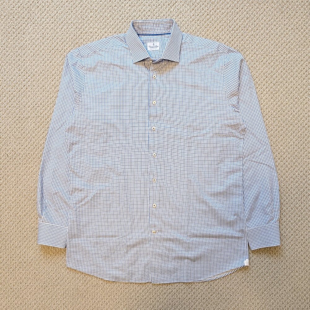 Emanuel Berg Superfine Shirting Paris Luxury Dress Shirt 17" 43cm